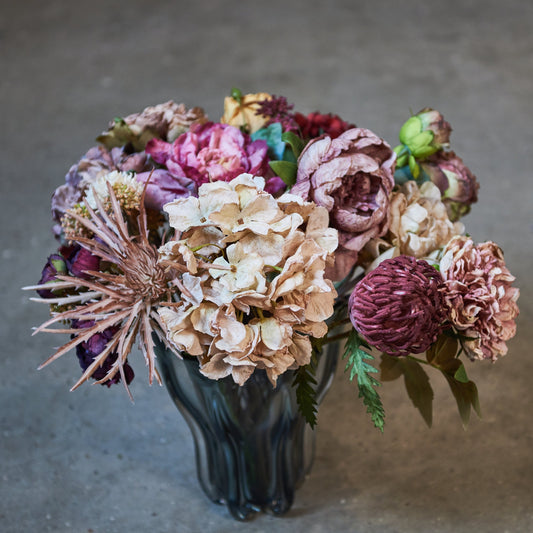 Pæon stilk burgunderrød- kunstig plante